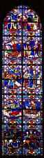 Das Leben des Heiligen Martin. Fenster in der Kathedrale von Tours
